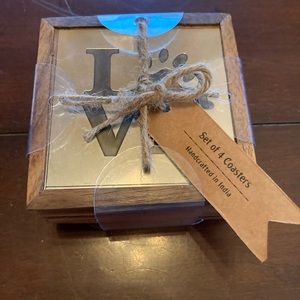 Love dog paw coasters